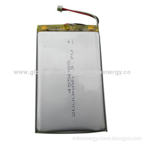 Li-polymer Battery with 2,000mAh Capacity and 3.7V Nominal Voltage